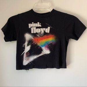 Pink Floyd | Cropped Graphic Band Tee